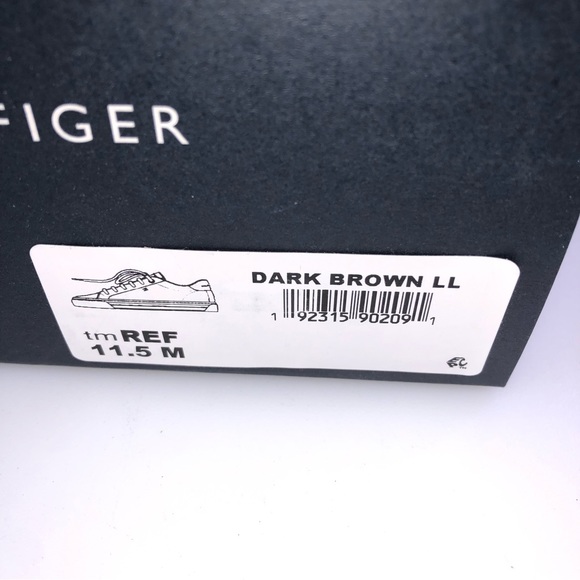 Tommy Hilfiger Mens Ref Brown Trainers Sneakers Shoes - Picture 9 of 9